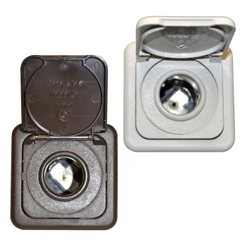 Steckdose 12 V, braun