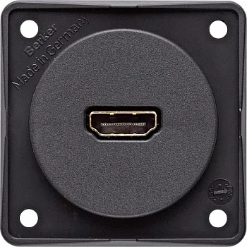 Steckdose HDMI - anthrazit, SB-verpackt
