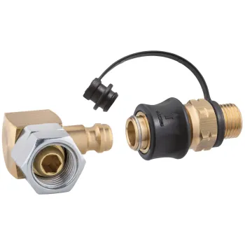 Steckkupplung Set Typ SKU-QR, G 1/4 LH-KN x SKU und STN x G1/4LH-ÜM 90°