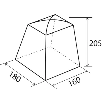 Strandzelt Cabina Maxi NG, 180 x 205 x 160 cm