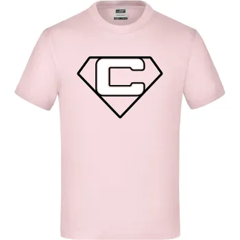 T-Shirt 'Campen ist meine Superpower', Rosa, Größe 110/116