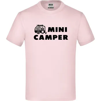 T-Shirt 'Mini Camper', Rosa, Größe 122/128