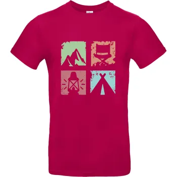 T-Shirt Vanlife 1, Fuchsia, Größe XL