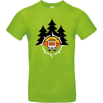T-Shirt Vanlife 2, Apfelgrün, Größe XXL