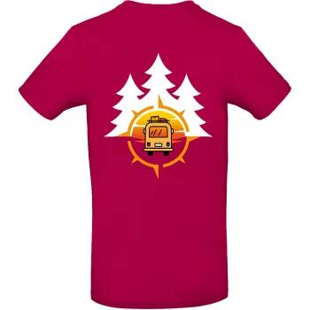 T-Shirt Vanlife 2, Fuchsia, Größe L