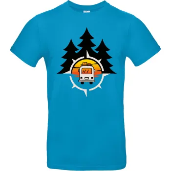 T-Shirt Vanlife 2, Hawaii Blau, Größe L