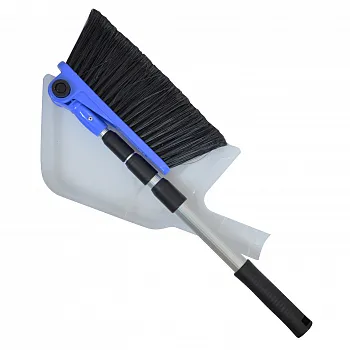 Teleskopbürste mit Kehrschaufel - ausziehbar 57 - 107 cm