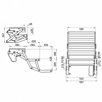 Thule Trittstufe 12V double 500 Alu -