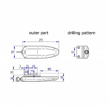 Thule Universal Lock - schwarz, 2 Stück
