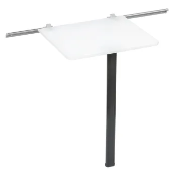 Tischgleitschienenset, silbergrau