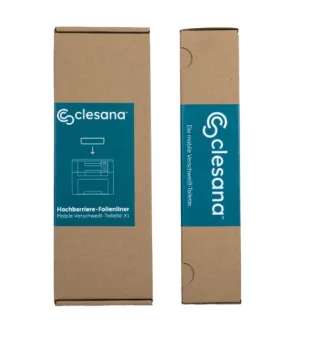 Toilettenbeutel mit Barrierefolie, Folienliner für Clesana X1