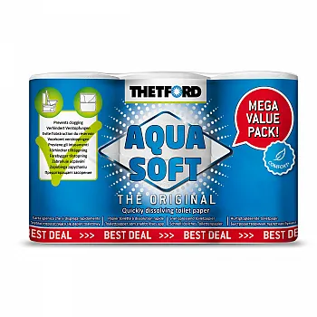 Toilettenpapier Aqua Soft 6er Pack -