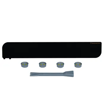 Trägerplatte mit Magnet MagSpike Set L+ mit integrierten Haken, schwarz