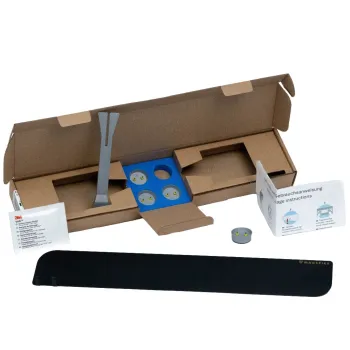 Trägerplatte mit Magnet MagSpike Set L+ mit integrierten Haken, schwarz