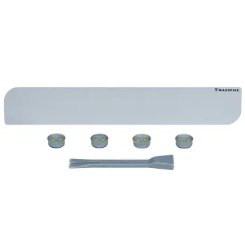 Trägerplatte mit Magnet MagSpike Set L ohne Haken, silber