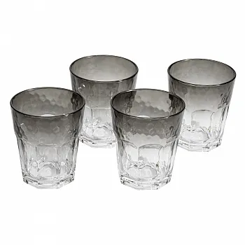 Trinkglas-Set Smoke - 200 ml, 4 Stück