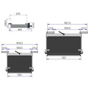 Trittstufe Thule Slide-Out Step G2 12V VW Crafter, 707 mm