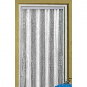 Türvorhang Korda - 100 x 220 cm, weiß/silber