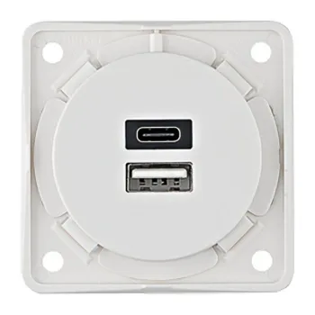 USB-Steckdose 230 V, weiß