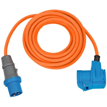 Verlängerungskabel Camping CEE-CEE/Schuko, 10 m orange