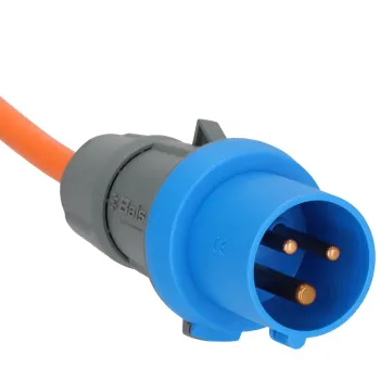 Verlängerungskabel Camping CEE-CEE/Schuko, 10 m orange