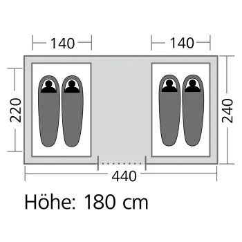 Vis-a-Vis Zelt Tauris, 4