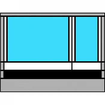Vorderteil Residence G3 für Markisenlänge 4 m, Höhe S / M / L / XL -
