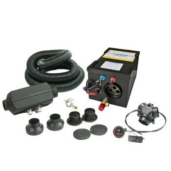 Warmduscher-Set mit 2 kW Standheizung und Therme, 12 V, 230 V