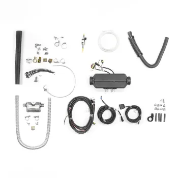 Warmduscher-Set mit 2 kW Standheizung und Therme, 12 V, 230 V