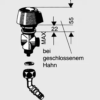 Wasserhahn Carletta UT - für Tauchpumpsysteme