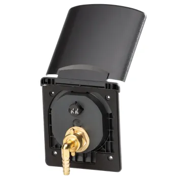 Wassersteckdose für Außenduschen, schwarz