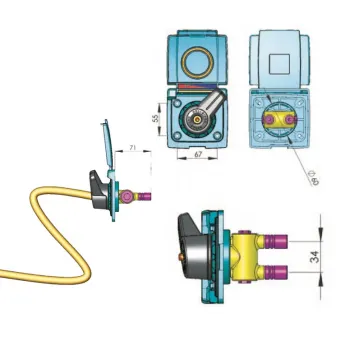 Wassersteckdose mit Brause