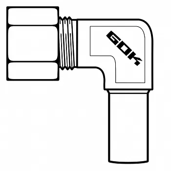 Winkelverschraubung einstellbar - SB-verpackt