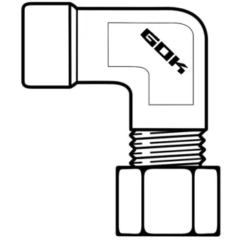 Winkelverschraubung WAI, 8 mm x 1/2 abgewinkelt