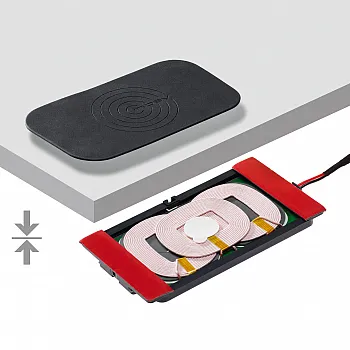 Wireless Charger Nachrüst-Kit 3 Spulen - Maße (Pad): 76 mm x 135 mm