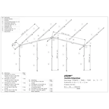 Zeltgestänge Aluminium