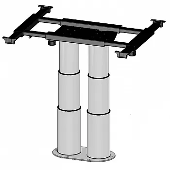 Zweisäulen Liftgestell mit Verschiebung -