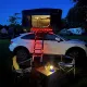 Abspannleine mit integrierter LED-Beleuchtung orange