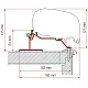 Adapter Caravan Roof - 550 cm