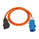 Adapterkabel CEE -> Schuko - orange, 1,5 m
