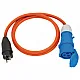 Adapterkabel Schuko -> CEE - orange, 1,5 m
