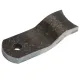 Anschweißplatte für Radstoßdämpfer, gebogen