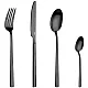 Besteckset Fairbanks - schwarz, 4 Personen