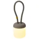 Campinglaterne Floppy aus Silikon, mocca