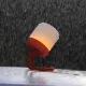 Campinglaterne Floppy aus Silikon, rot