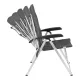 Campingstuhl Dynafold Recliner Outdoor-Stuhl dunkelgrau