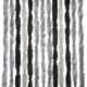 Chenille-Flauschvorhang Reisemobil - 56 x 205 cm, hellgrau/silber/anthrazit