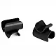 Clips für Fußauflage - schwarz, 4 Stück