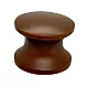 Druckknopf - ohne Rosette, braun, SB-verpackt