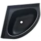 Eckwaschbecken, 350 x 250 mm, schwarz